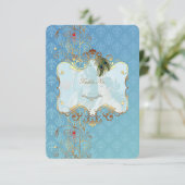 インドの結婚式II - テーブル番号カード 招待状 (スタンド正面)