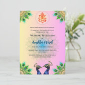 インドの結婚披露宴へのご招待 招待状 (スタンド正面)