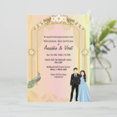 インドの結婚披露宴 招待状 (スタンド正面)