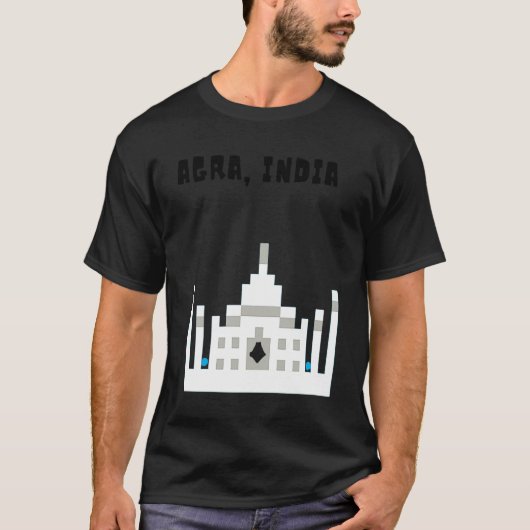 インドの美しいタジ・マハルのあるアーグラ Tシャツ (正面)