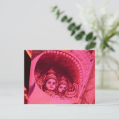 インドの美女をクリスタルで表現 ポストカード (スタンド正面)