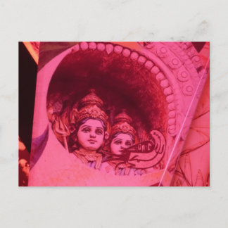 インドの美女をクリスタルで表現 ポストカード