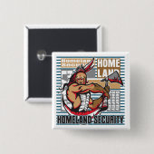 インドの自国の保安 缶バッジ (正面&裏面)