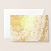 インドの花の花輪 箔カード (封筒付き正面)