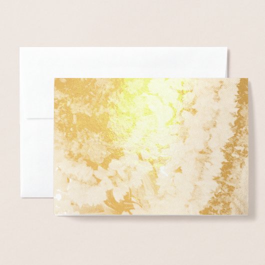 インドの花の花輪 箔カード (封筒付き正面)