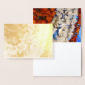 インドの花の花輪 箔カード (ディスプレー)