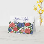 インドの花の誕生日カード カード (黄色い花)