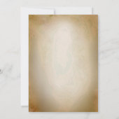 インドの花嫁 ハルディ式 ピーコック フラワー 招待状 (裏面)