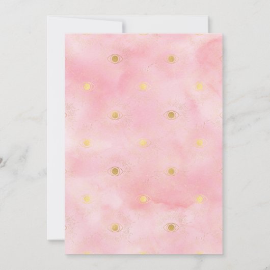 インドの花嫁 メヘンディ式 ガネーシャ フラワーズ 招待状 (裏面)