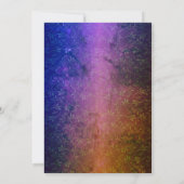 インドの花嫁 メヘンディ セレモニー ゴールデン デザイン 招待状 (裏面)