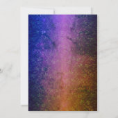 インドの花嫁 メヘンディ セレモニー ゴールデン デザイン 招待状 (裏面)