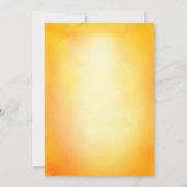 インドの花嫁 メヘンディ セレモニー ペアック フローラル 招待状 (裏面)