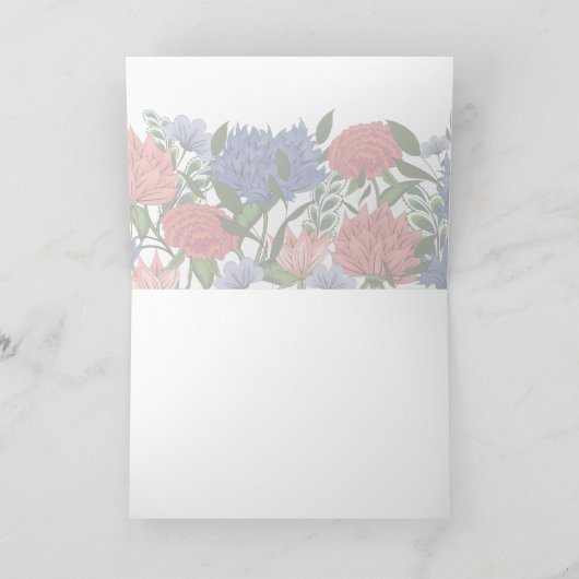 インドの花模様 カード (内部)