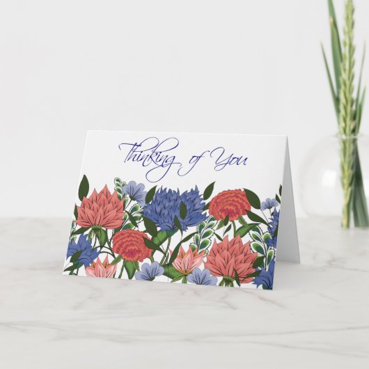 インドの花模様 カード (正面)