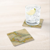 インドの西の島 スクエアペーパーコースター (インサイチュ)