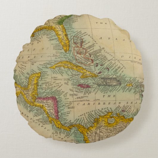 インドの西の島 ラウンドクッション (正面)