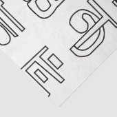 インドの言語タミル語アルファベット文字 薄葉紙 (詳細)