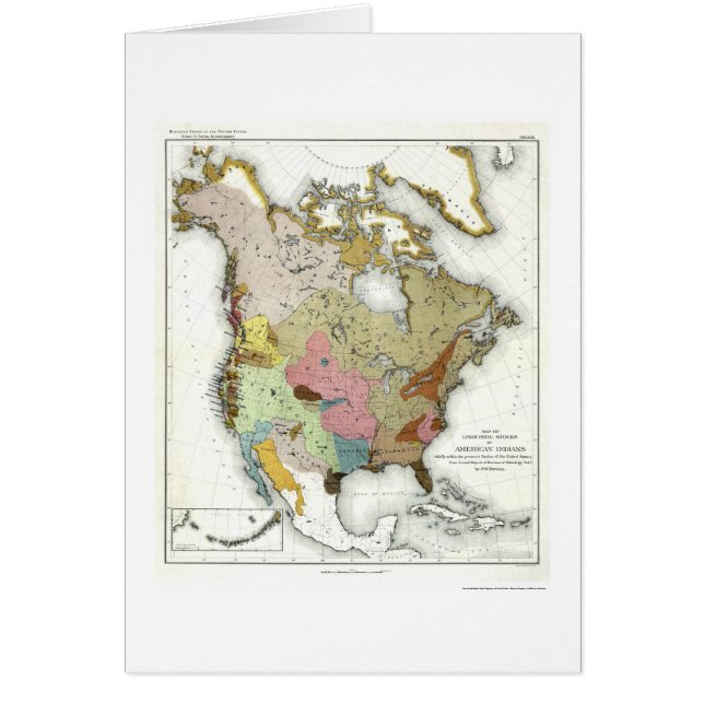 インドの言語学の地図1890年 (正面)