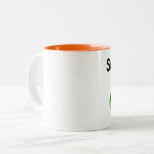 インドの誰かが私を愛している ツートーンマグカップ (正面左)