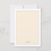 インドの象のSave the Dateのお知らせ 招待状 (裏面)