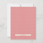 インドの象 Save the Date 招待状 (裏面)