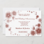 インドの赤い桜のお祝い記念日 招待状 (正面)