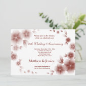 インドの赤い桜のお祝い記念日 招待状 (スタンド正面)