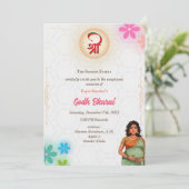 インドの赤ちゃんのお披露目会 ゴッドバライ ヒンズー 招待状 (スタンド正面)