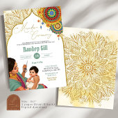 インドの赤ちゃん男の子のムンダン儀式 招待状