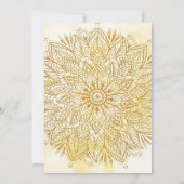 インドの赤ちゃん男の子のムンダン儀式 招待状 (裏面)