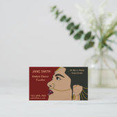 インドの踊りの先生のダンスの先生のダンスのスタジオ 名刺 (スタンド正面)