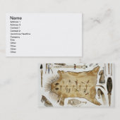 インドの道具および腕は、容積2 oからの21をめっきします 名刺 (正面/裏面)