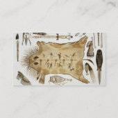 インドの道具および腕は、容積2 oからの21をめっきします 名刺 (裏面)