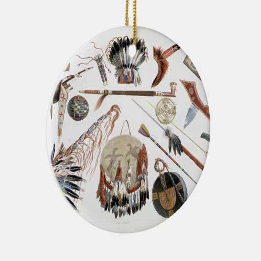 インドの道具および腕は、容積2 oからの48をめっきします セラミックオーナメント (右)