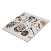 インドの道具および腕は、容積2 oからの48をめっきします タイル (側面)