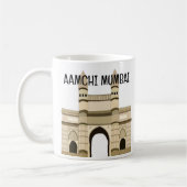 インドの門 ムンバイ 旅行 コーヒーマグカップ (左)