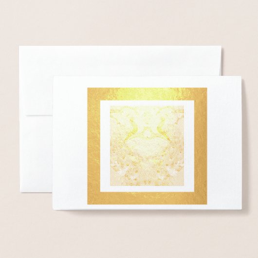 インドの青い孔雀2羽のホログラムカード 箔カード (封筒付き正面)