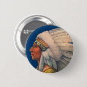 インドの頭部 缶バッジ (正面&裏面)