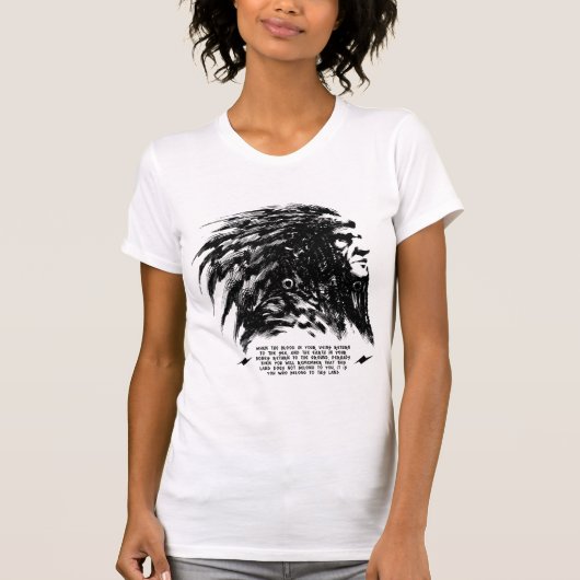 インドの顔 Tシャツ (正面)