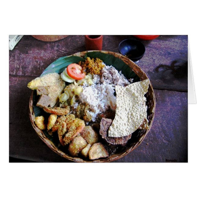 インドの食事 (正面横)