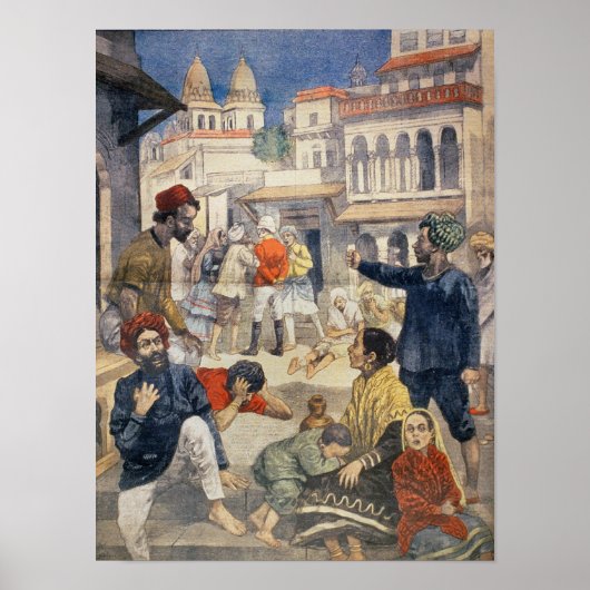 インドの飢饉 ポスター (正面)