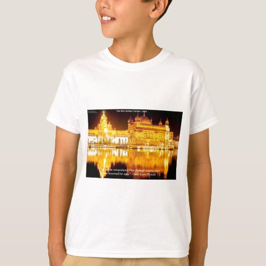 インドの黄金寺院シク教 ギフト＆Tシャツ Tシャツ (正面)