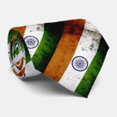 インドの黒くグランジな旗 ネクタイ (ロール)