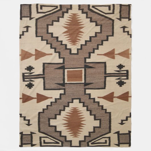 インドの(模倣された)フリースブランケット フリースブランケット (正面)