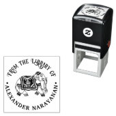 インドのMehndi象の名前ライブラリのブック名 セルフインキングスタンプ (インサイチュ)