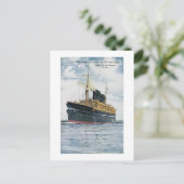 インドのP&O S.S.ヴィンテージ旅行ポスター ポストカード (スタンド正面)