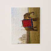 インドのTaj Mahalでゾウの側面プロファイル ジグソーパズル (縦)