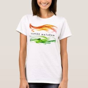 インドのVande Mataram色 Tシャツ