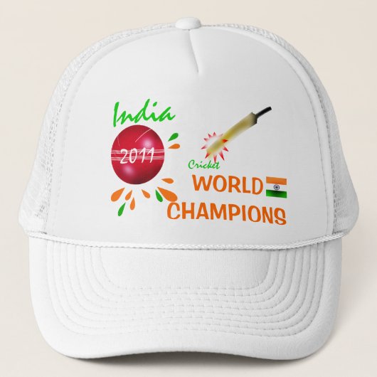 インドは2011年のICCコオロギの世界帽子に挑みます キャップ (正面)