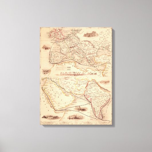 インドへの陸路 キャンバスプリント (正面)